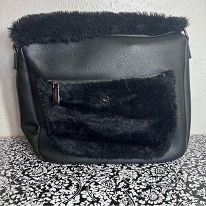 Marina galanti Black Faux Fur Women's Bag